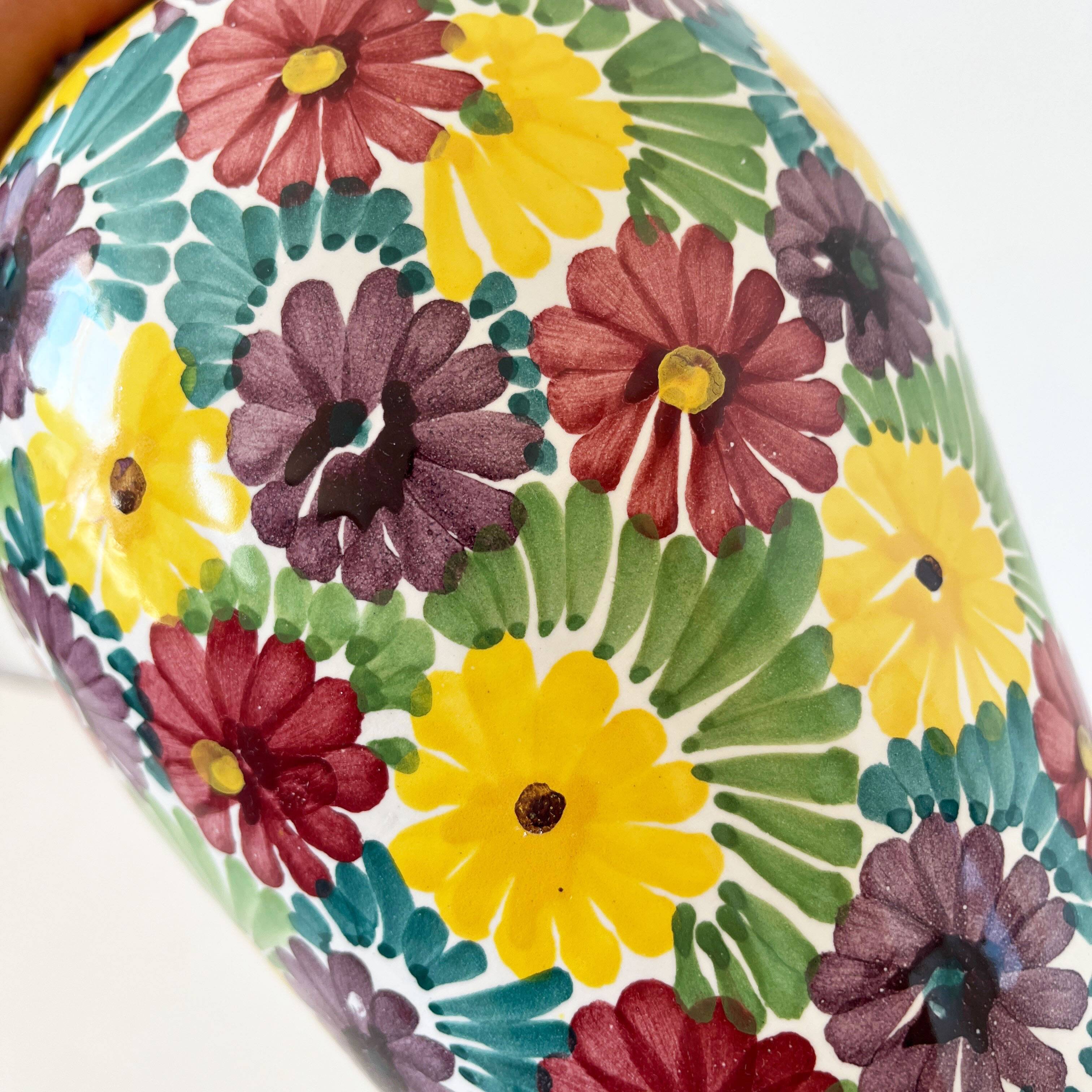 Ceramic flower vase Italy 1960