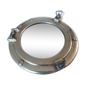 Miroir hublot en laiton années 70 - 29cm