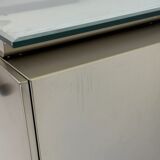 Postmodern aluminium bar cabinet by Belgochrom