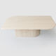 Table basse en travertin italien vintage