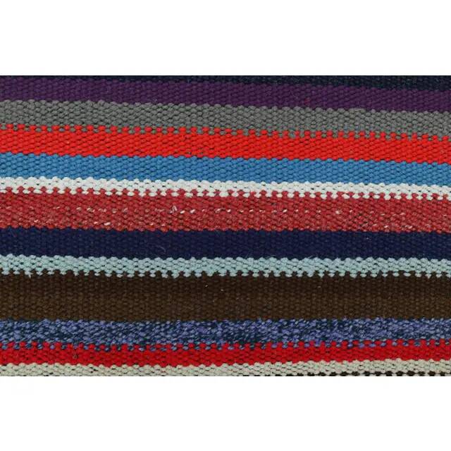 1970s Vintage Turkish Oushak Handmade Wool Cotton Pink Runner Rug 131x280