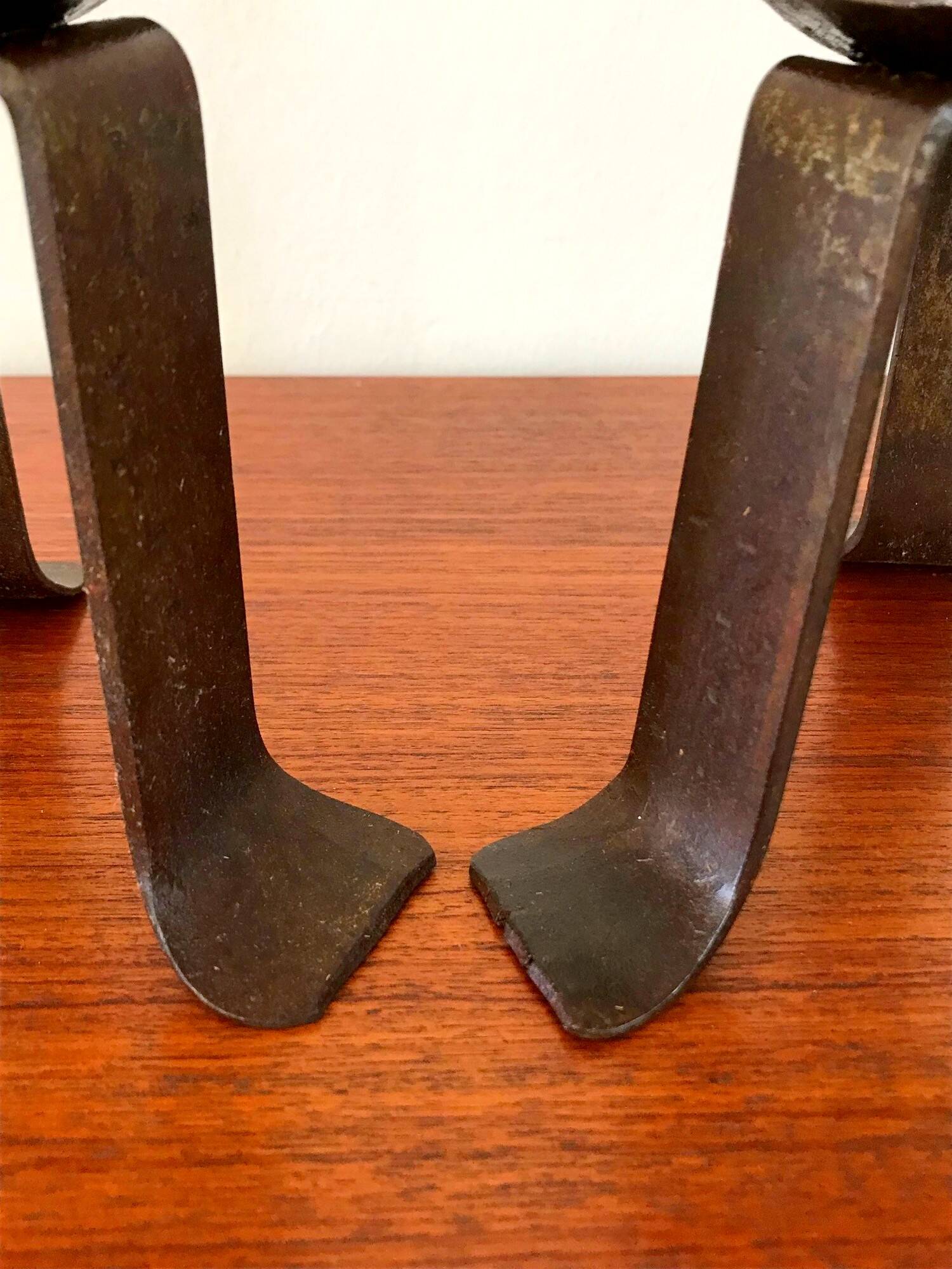 Vintage wrought iron candle holders from the 70s