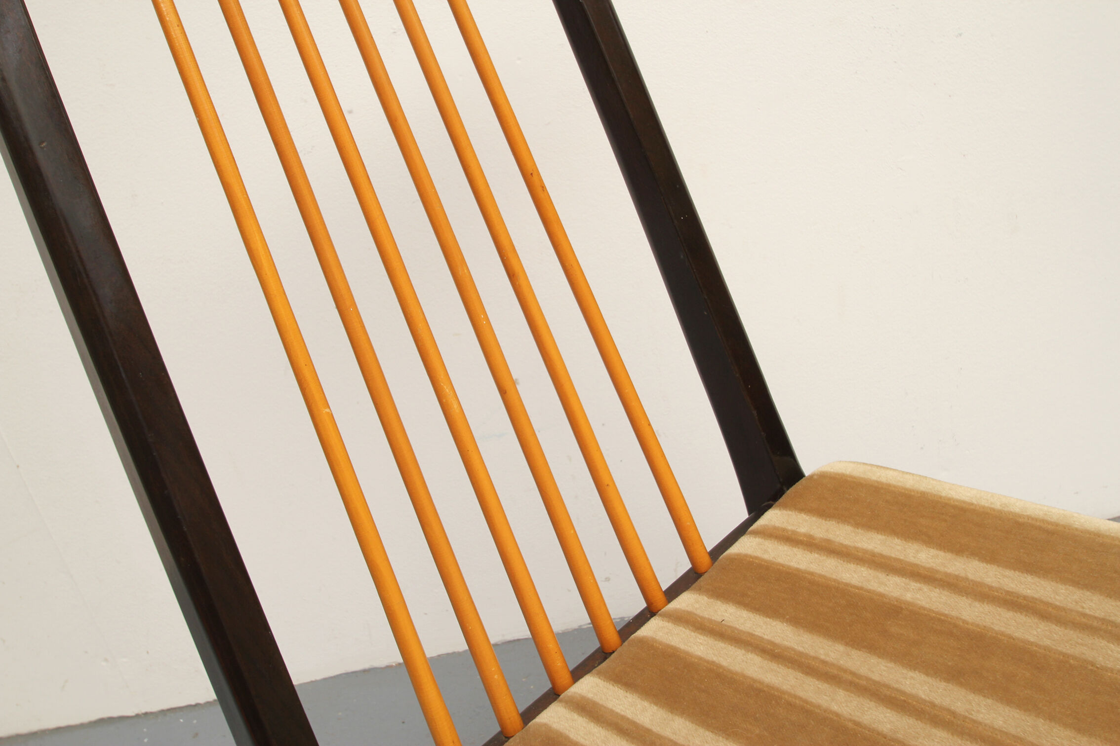 1950s set of 4 chairs, bicolor design