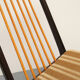 Ensemble de 4 chaises des années 1950, design bicolore
