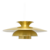 Large gold lamp, Denmark 1970s