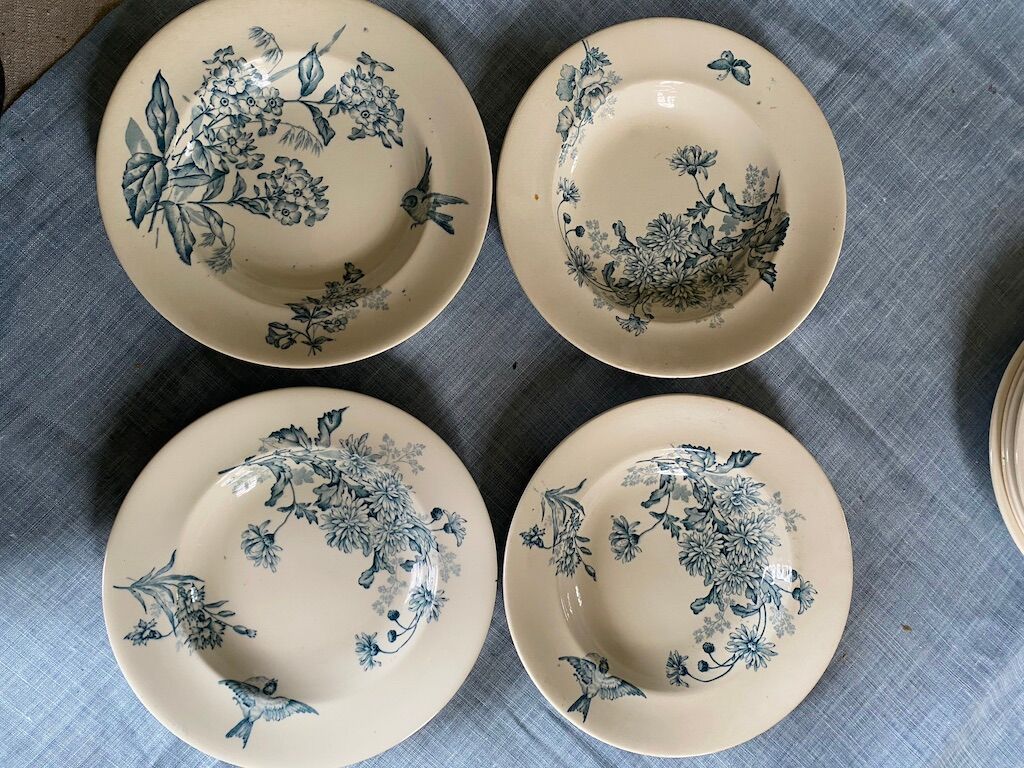 Lot of 8 plates