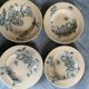 Lot de 8 assiettes botanique