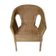 Fauteuil en rotin vintage années 60