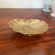 Old brass font pocket tray