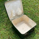 Bottle green suitcase vintage white interior