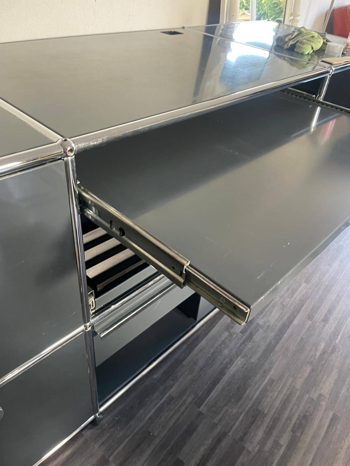 Bureau USM Haller – Gris Anthracite – Configuration complète - à Bordeaux