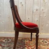 Set of 6 Empire Gondola chairs - Louis XVI in mahogany
