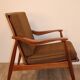 Fauteuil scandinave en teck vers 1960
