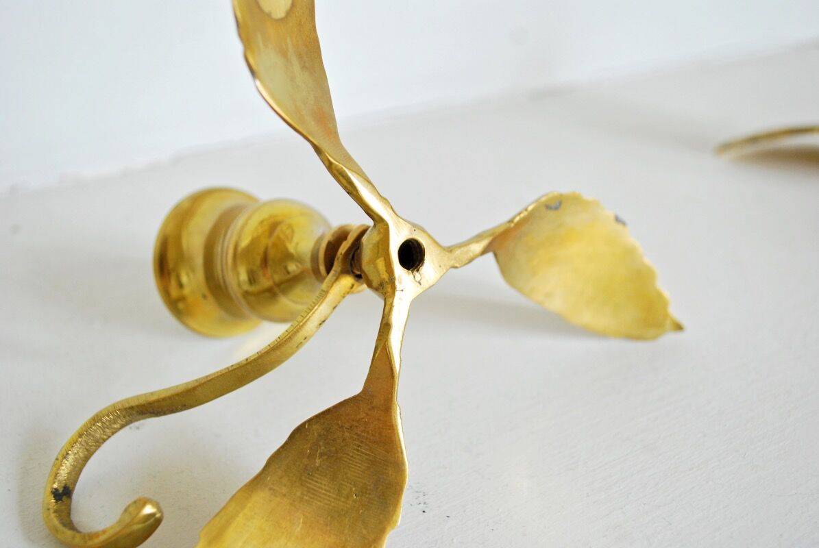 Pair of brass candlesticks