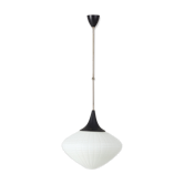 Opaline glass hanging lamp 1950