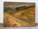 Paysage ochre et brun, huile sur toile signé