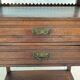 Vintage oak accent cabinet