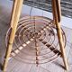Vintage rattan lamp lamp in 60s