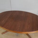 Extendable oval table baumann in elm central foot