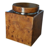 Boîte, pot à tabac en ronce de noyer