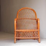 Wicker armchairs by Gervasoni, Italy, 1970s, set of 2