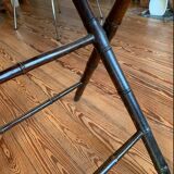 Mahogany folding table mirror top