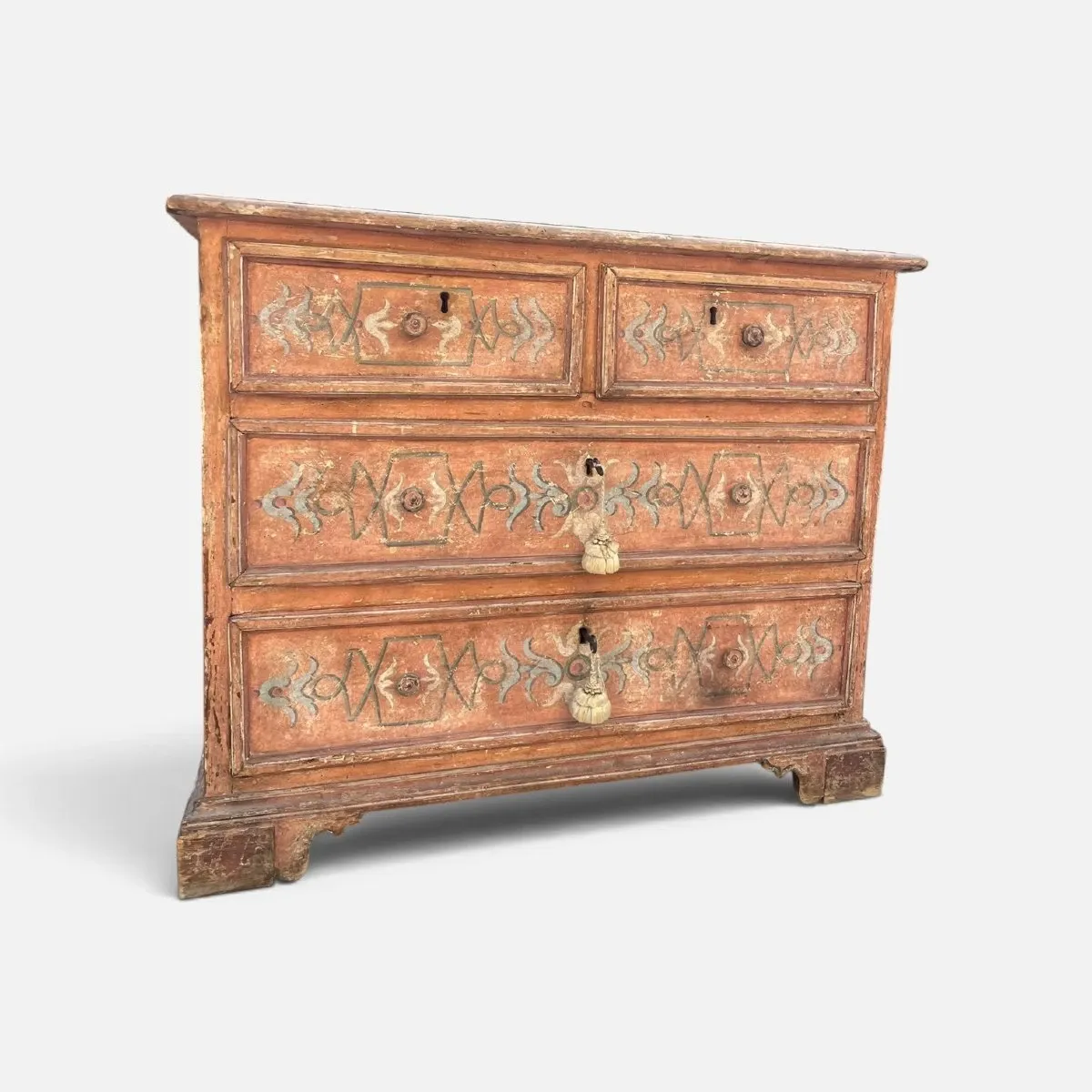 Antique wooden chest of drawers, Tuscany 17th century