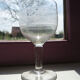 11 old engraved crystal wine or water glasses
