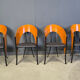 Postmodern Spanish dining chairs, 1980s - set of 4