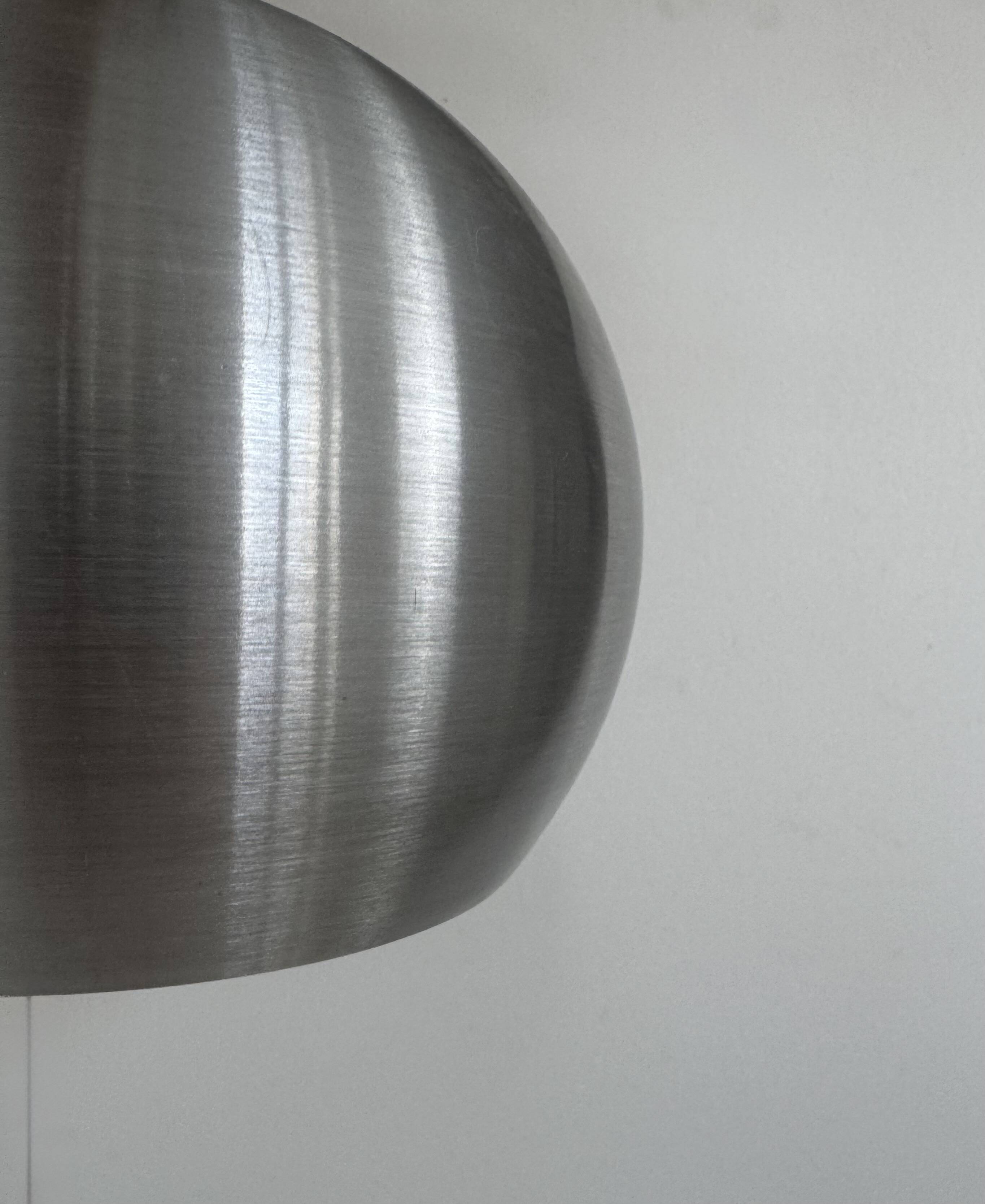 Vintage brushed aluminium suspension, France, 1970.