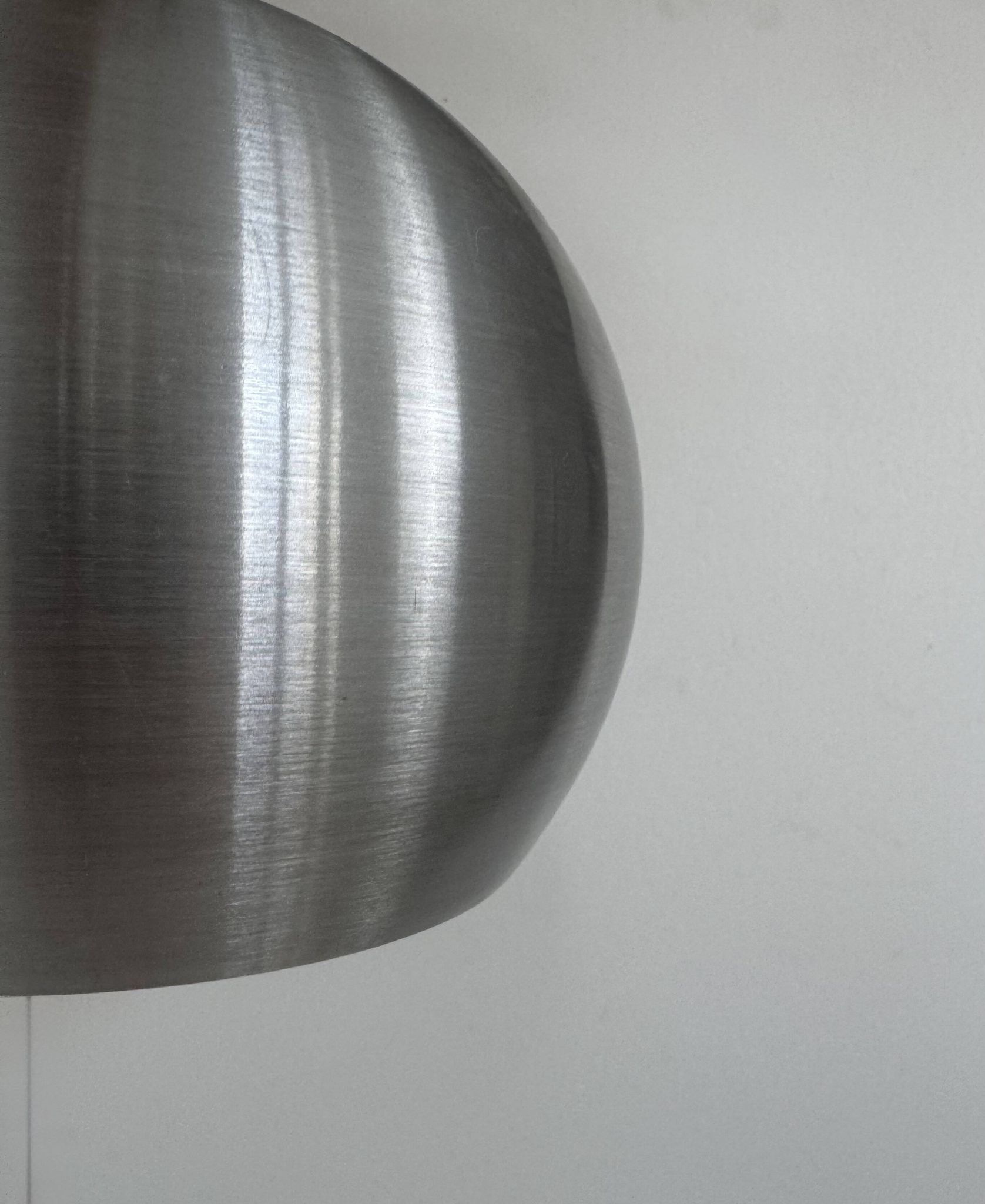 Vintage brushed aluminium suspension, France, 1970.