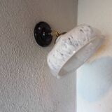 Vintage Clichy glass wall light