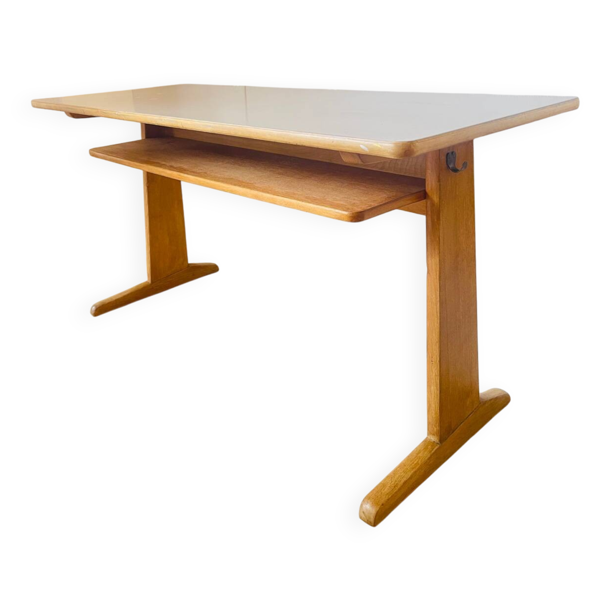 Casala grey desk – 1970s modernist design