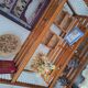 Vintage bakery shelves, old trade furniture