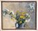 Oil on panel by maurice testard, 1880-1969. bouquet