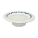 Compotier piédouche fleurs bleues Longwy
