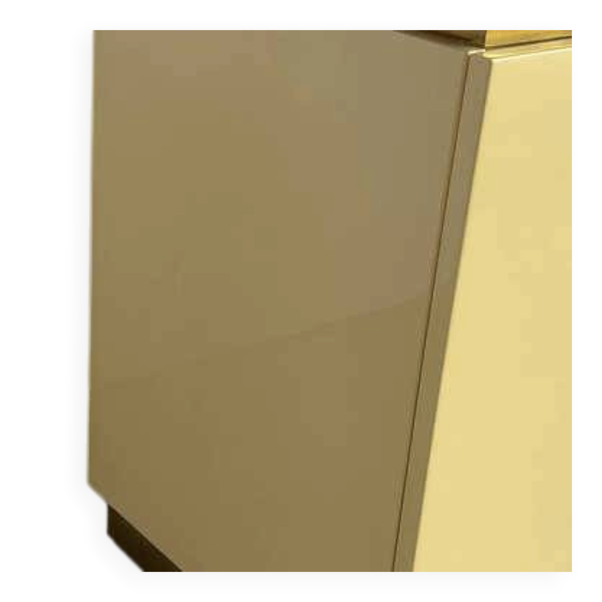 Brass and lacquer credenza by Jean Claude Mahey, 1970s