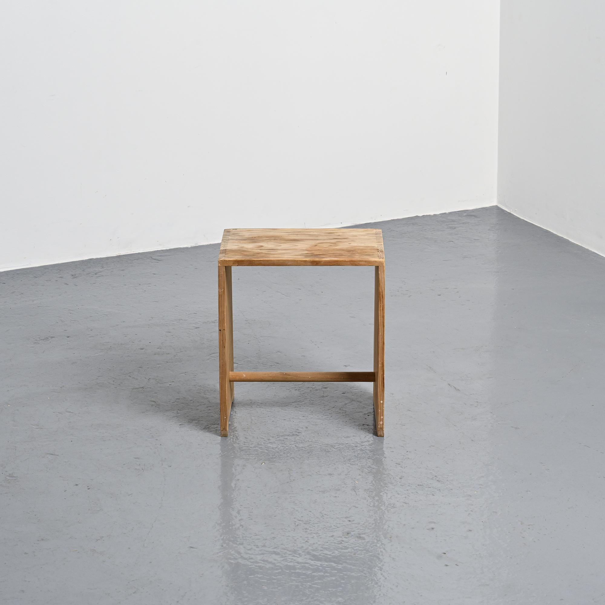 Limited edition signed Ulm stool by Max Bill, Wohnbedarf, 1992
