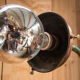 Large swan-neck wall light