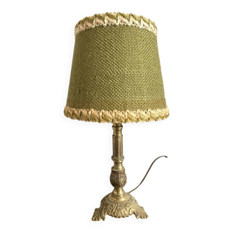 Lampe en laiton doré