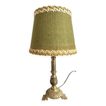 Lampe en laiton doré