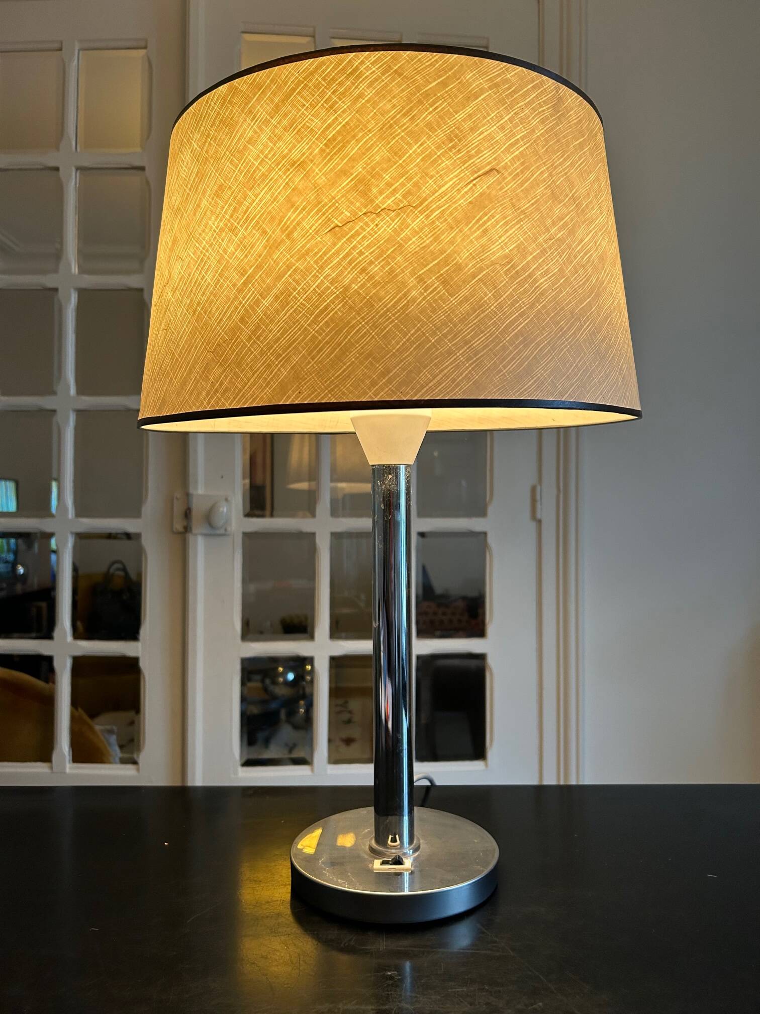 70s metal lamp