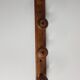 Rustic coat rack to attach to the wall, 4 patères, 52 cm
