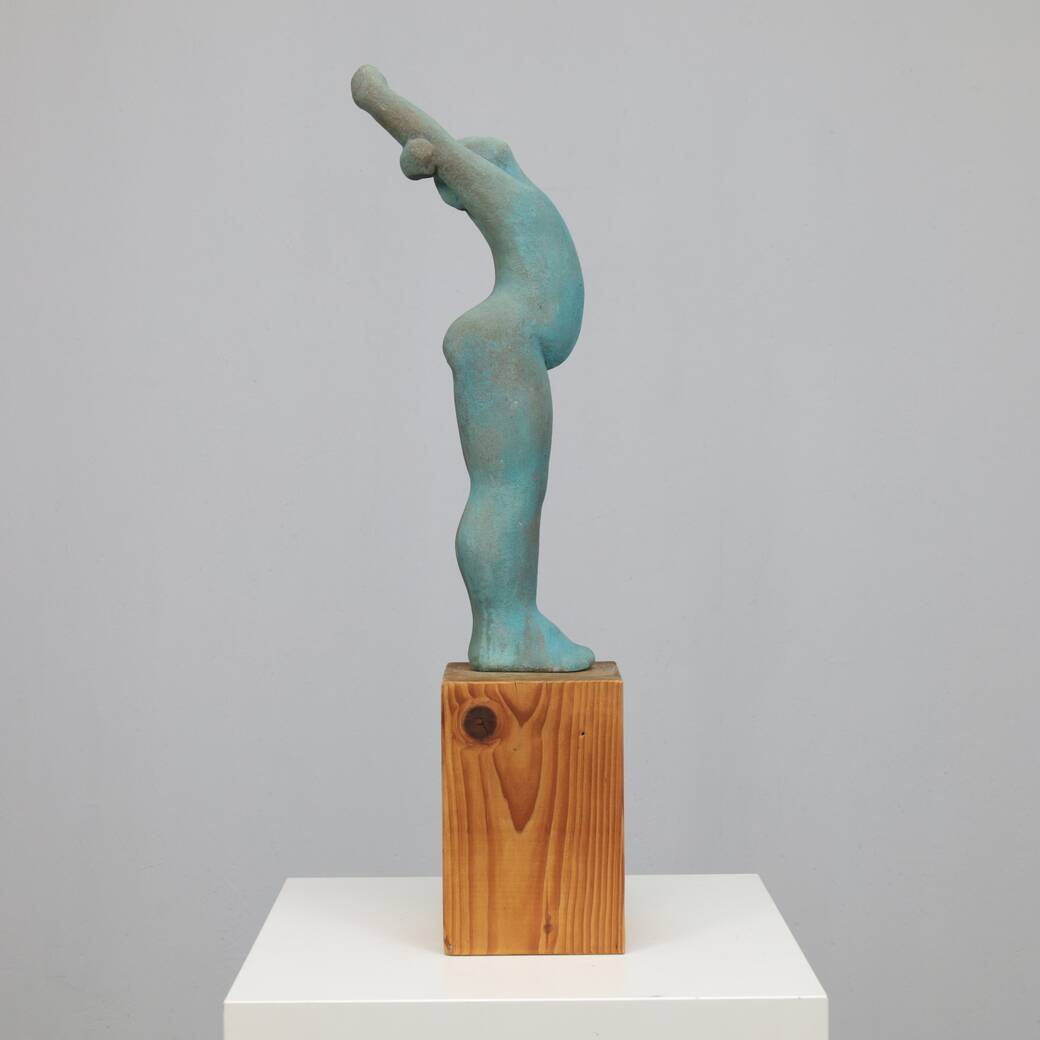 Figurative female sculpture by Francine Govers, 1990s