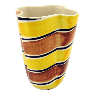 Ceramic handkerchief vase - Poët Laval France - vintage 50s