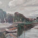 Marine oil on canvas signed