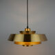 Danish vintage brass pendant lamp by Jo Hammerborg, Fog og Mørup, 1963