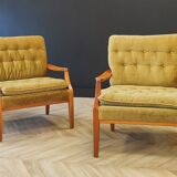 Two mid century armchairs