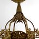 Gilded bronze and blown glass paste chandelier, Muller Frères, Art Deco