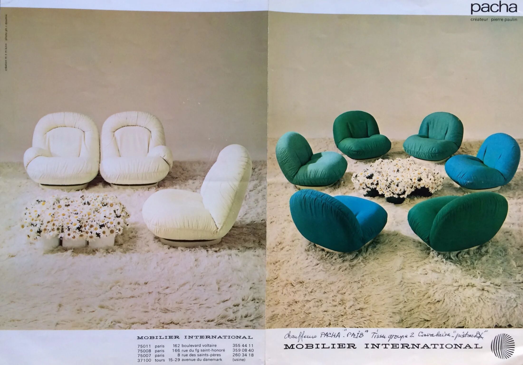 Original Pacha chair by Pierre Paulin, Paris 1981